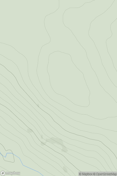 Thumbnail image for Cnoc na h-Iolaire [Scourie to Lairg] showing contour plot for surrounding peak